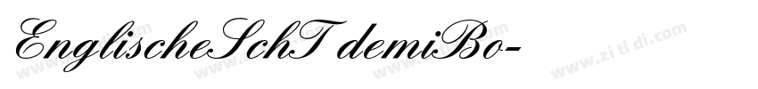 EnglischeSchT demiBo字体转换